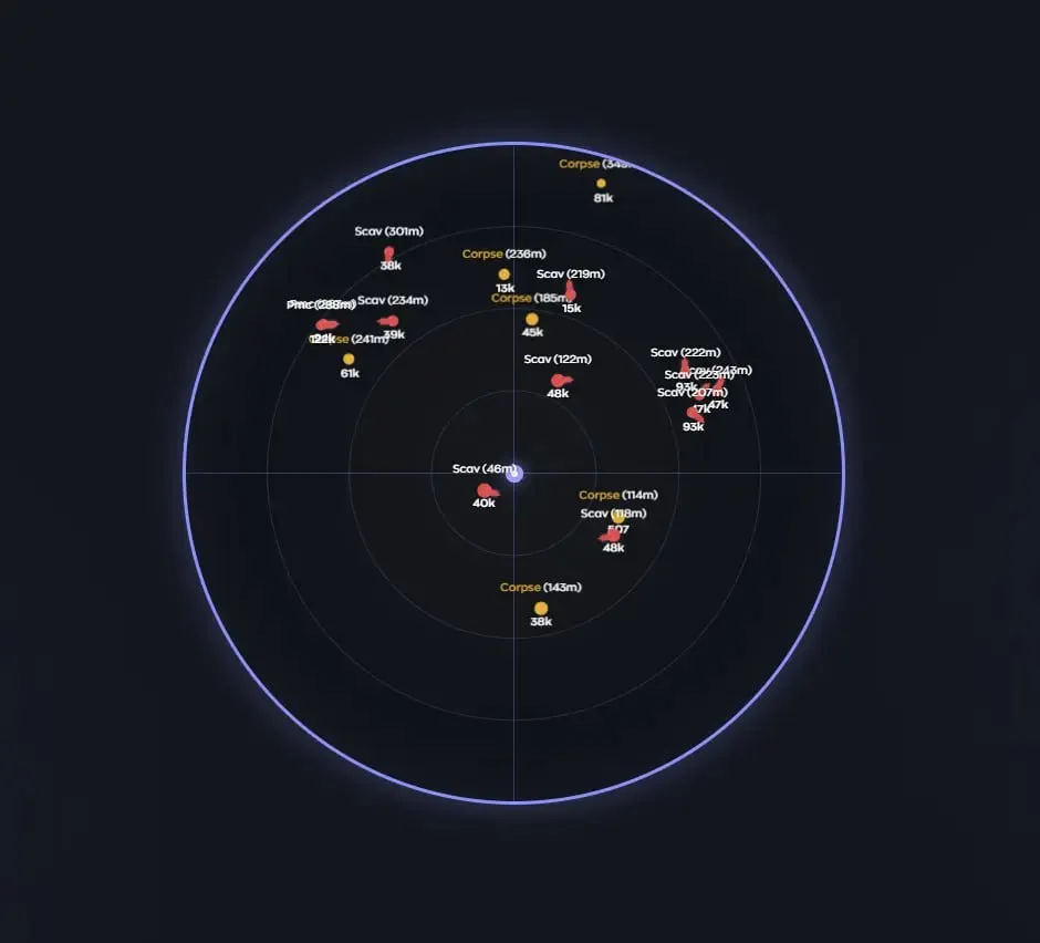 Скриншоты чита Ghost Radar для Arena Breakout: Infinite