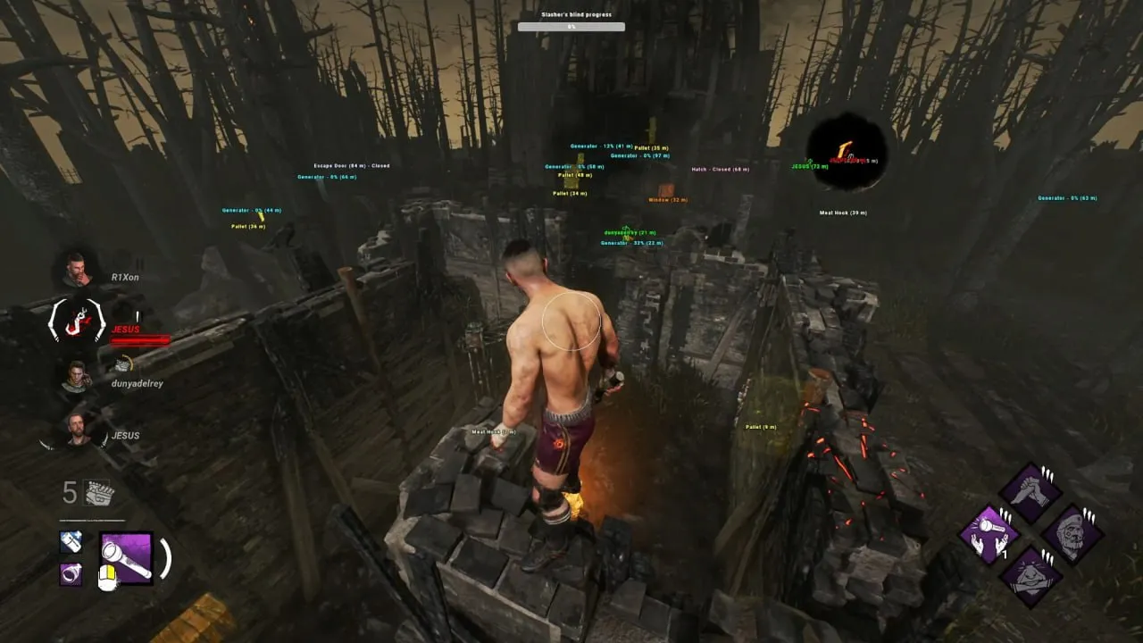 Скриншоты чита Fury для Dead by Daylight