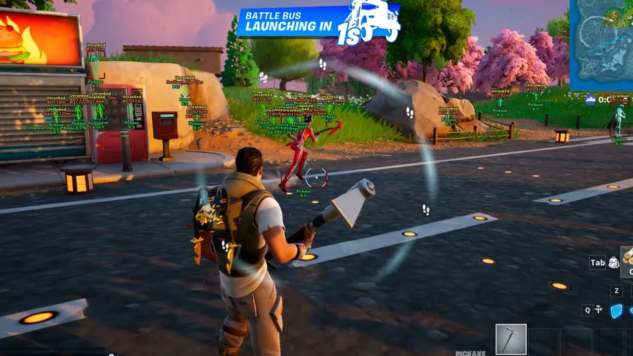 Скриншоты чита Ancient для Fortnite